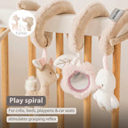 Nattou jucarie plus spirala cu activitati 28 cm 0m+ FanFan Beige