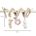 Nattou jucarie plus spirala cu activitati 28 cm 0m+ FanFan Beige