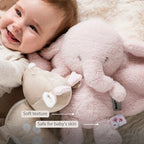 Nattou jucarie plus 28 cm 0m+ FanFan Elefant Pink