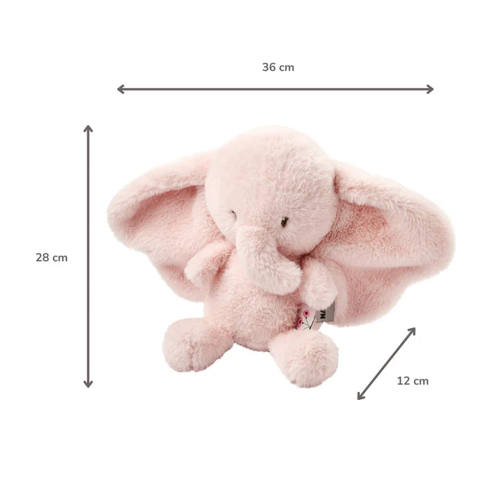Nattou jucarie plus 28 cm 0m+ FanFan Elefant Pink
