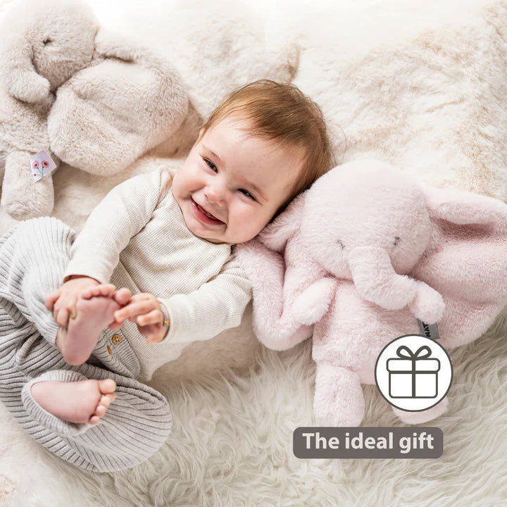 Nattou jucarie plus 28 cm 0m+ FanFan Elefant Pink