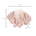 Nattou jucarie plus maxi 60 cm 0m+ FanFan Elefant Pink