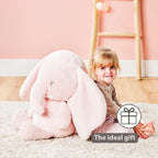 Nattou jucarie plus maxi 60 cm 0m+ FanFan Elefant Pink
