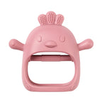 Nattou jucarie deintitie silicon tip manusa 0m+ Pink