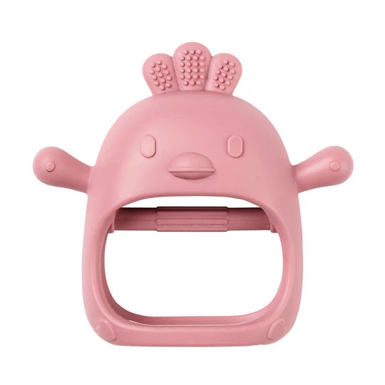 Nattou jucarie deintitie silicon tip manusa 0m+ Pink