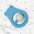 Nattou jucarie dentitie silicon Mother & Child 0m+ Ursuleti Blue