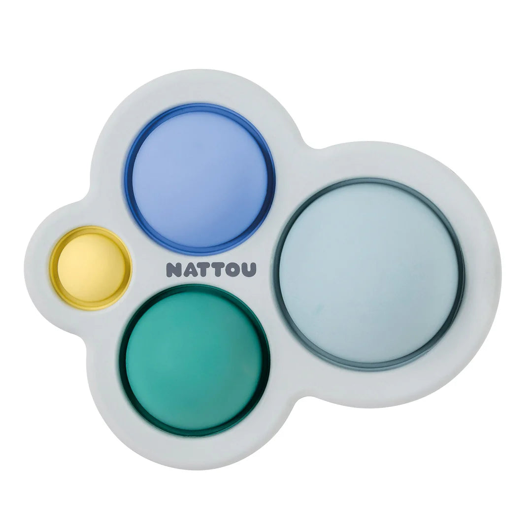 Nattou jucarie dentitie silicon Pop-it 4 de la 0m+ Boy