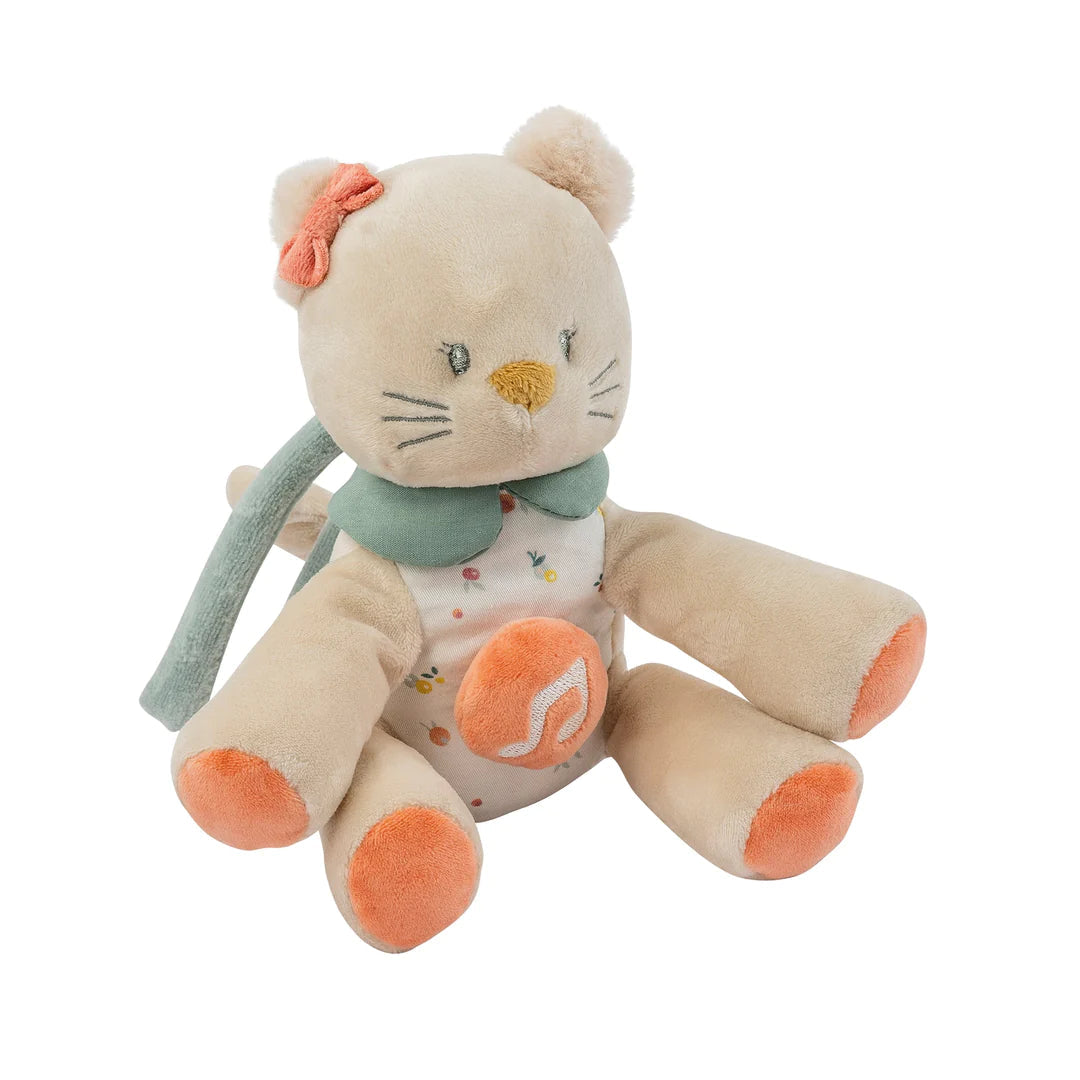 Nattou jucarie plus muzicala 20 cm 0m+ Mila, Zoe&Lana - Pisica Lana
