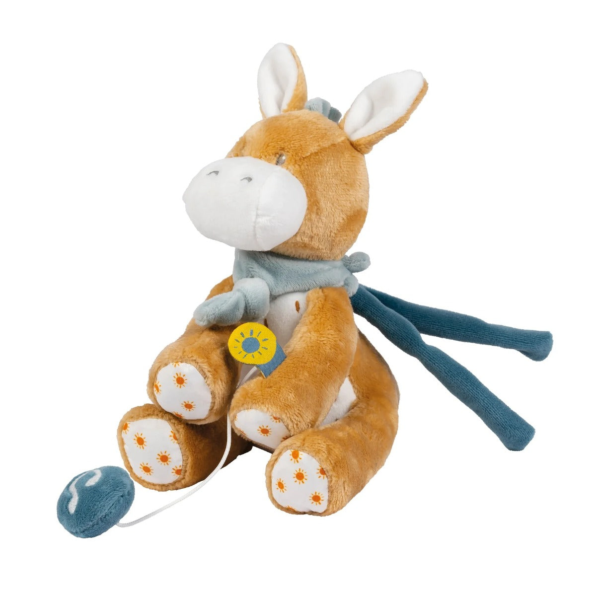 Nattou jucarie plus muzicala 22 cm 0m+ Felix & Leo - Magarul Leo Imagine principală a produsului