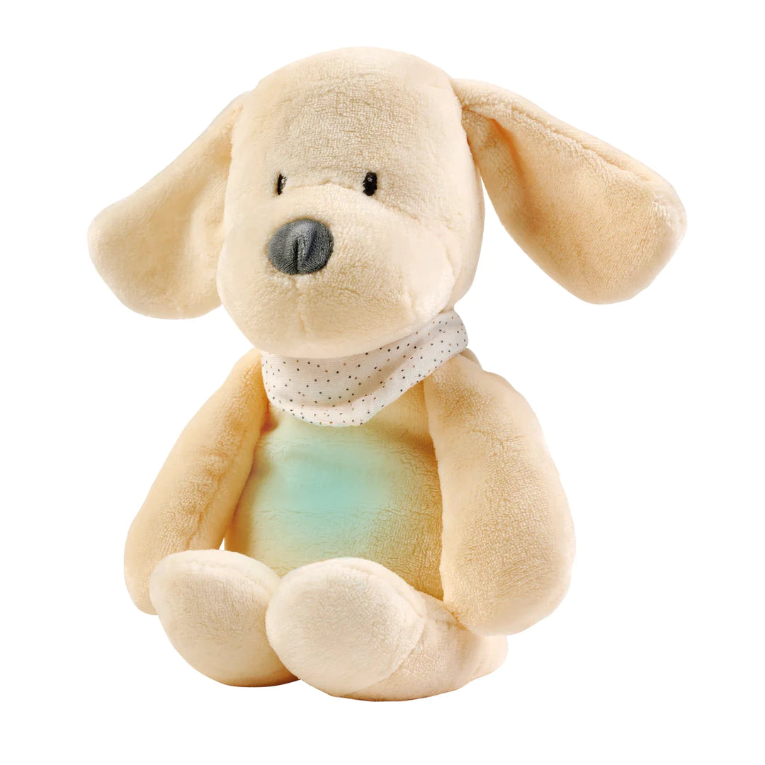 Nattou jucarie plus muzicala cu lampa de veghe 30 cm 0m+ Catel vanilla