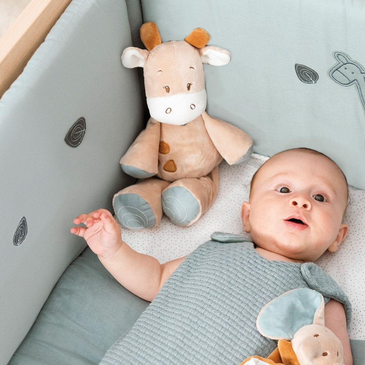 Nattou jucarie plus zornaitoare 20 cm 0m+ Axel & Luna Girafa Luna Imagine secundară a produsului