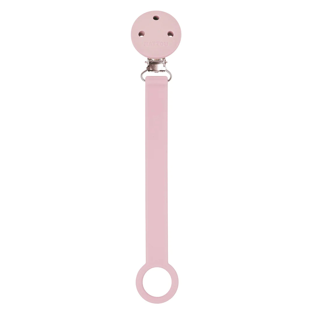 Nattou lant suzeta din silicon 0m+ Pink Imagine principală a produsului