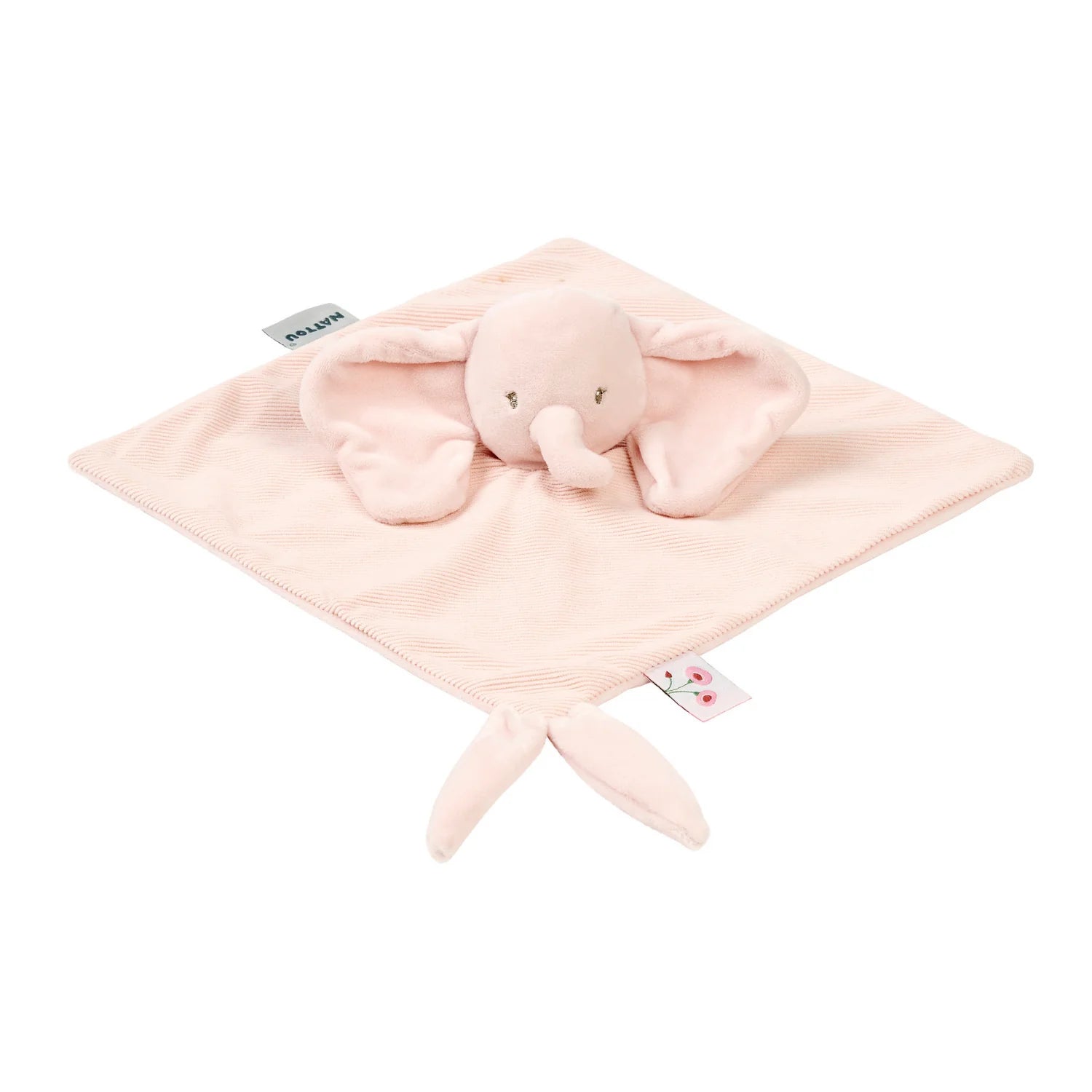 Nattou paturica de dormit Doudou 0m+ FanFan Elefant Pink Imagine principală a produsului