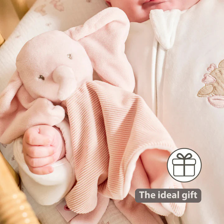 Nattou paturica de dormit Doudou 0m+ FanFan Elefant Pink