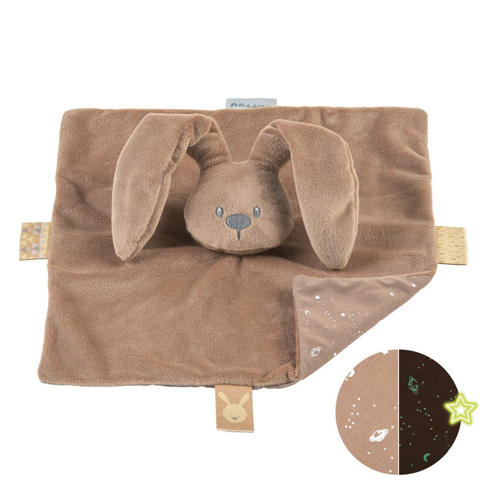 Nattou paturica de dormit fluorescenta 0m+ Lapidou Mocha Imagine principală a produsului