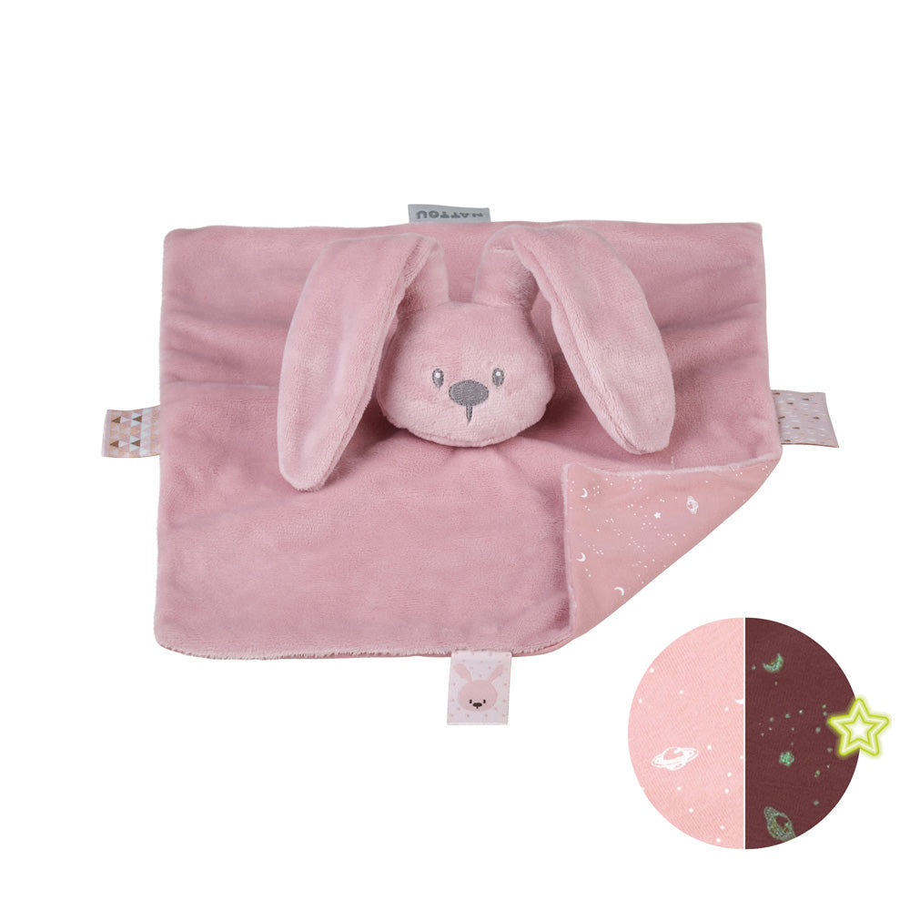 Nattou paturica de dormit fluorescenta 0m+ Lapidou Pink