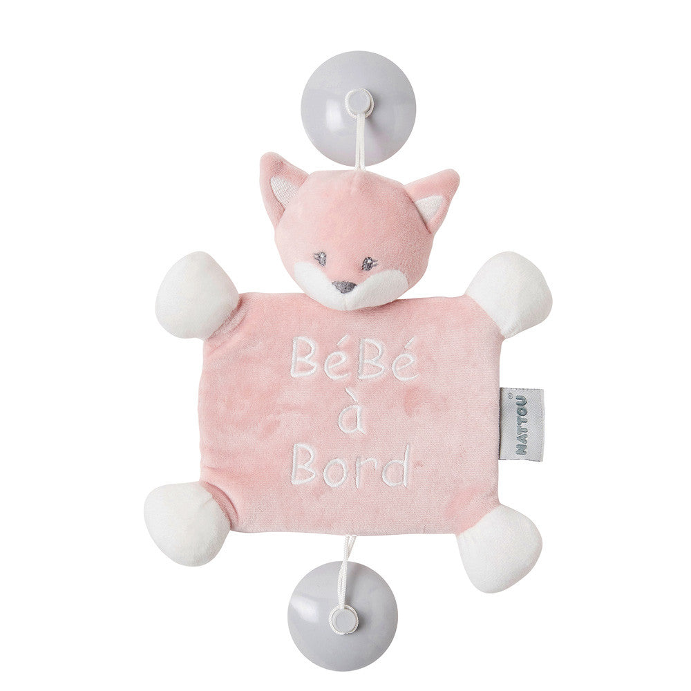 Nattou plus Baby On Board cu ventuza 0m+, Alice & Pomme Vulpea Alice Imagine principală a produsului