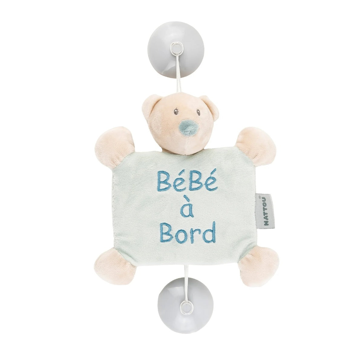 Nattou plus Baby On Board cu ventuza 0m+, Romeo, Jules & Sally Ursuletul Jules Imagine principală a produsului