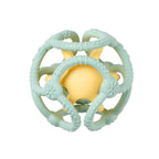 Nattou set 2 mingi din silicon 0m+ Aqua green/yellow