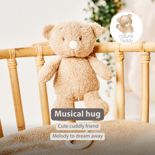Nattou jucarie plus muzicala 22 cm 0m+ Teddy Ursulet Beige