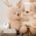 Nattou jucarie plus muzicala 25 cm 0m+ Teddy Bunny Beige