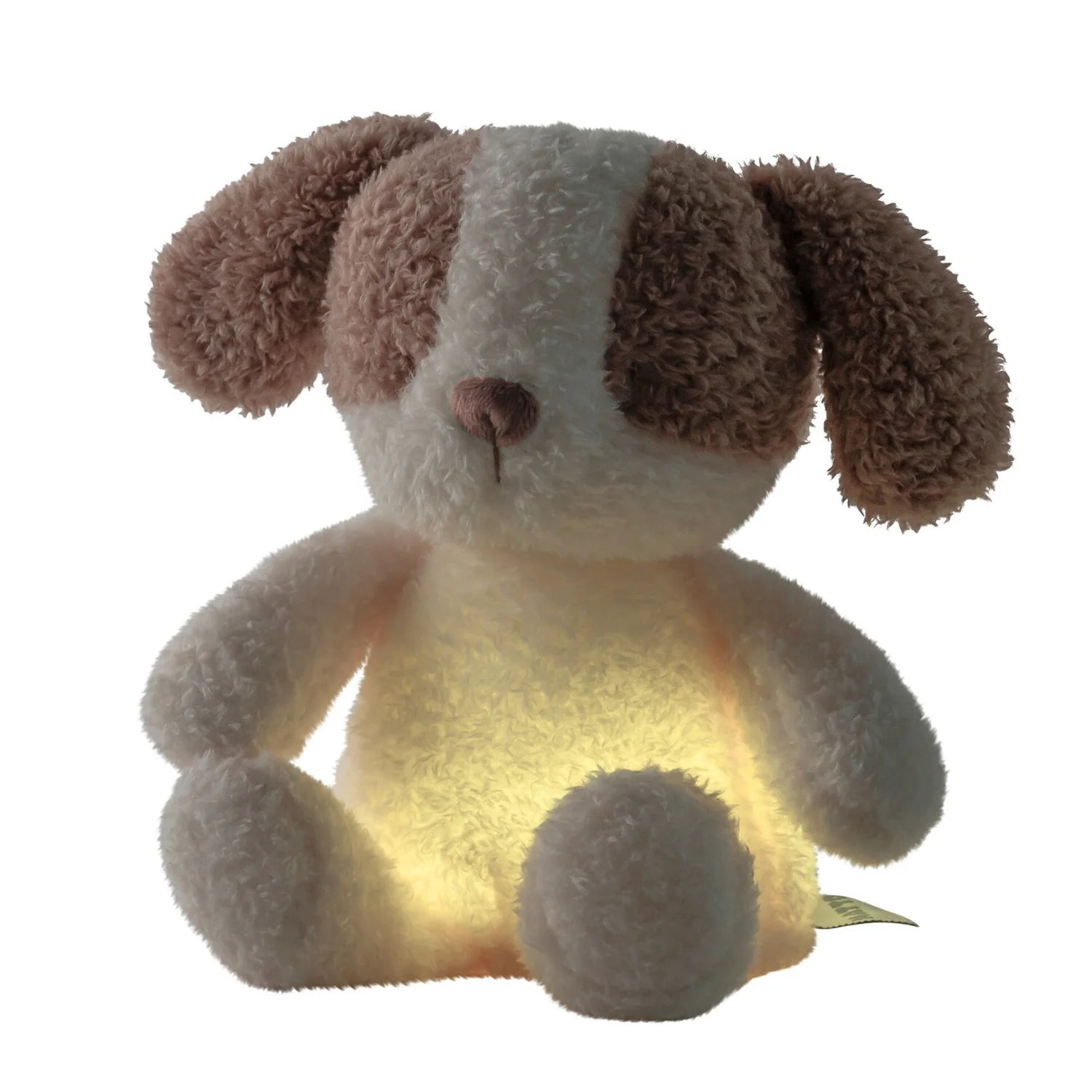 Nattou jucarie plus si lampa de veghe 25 cm 0m+ Teddy Dog Beige