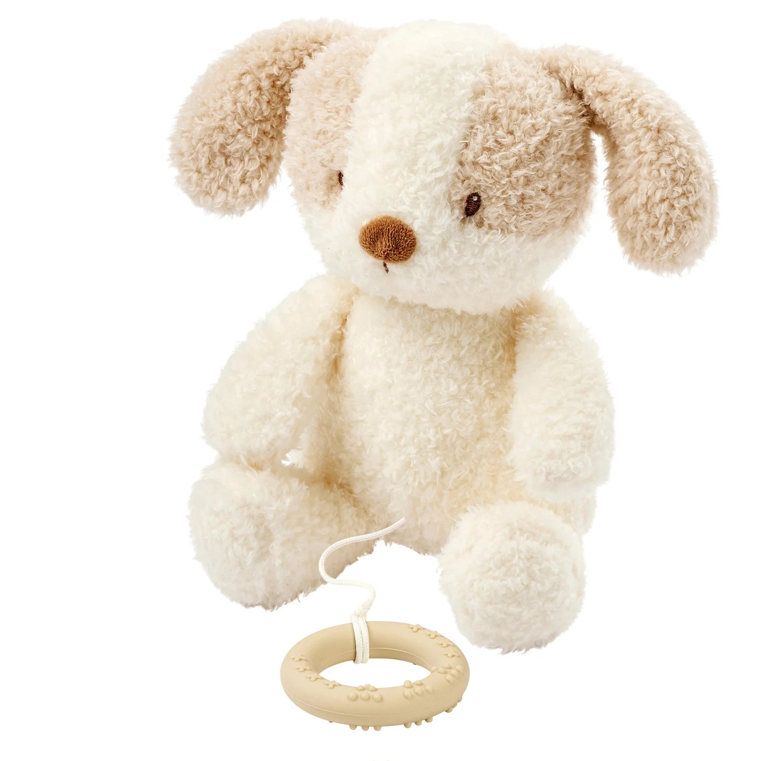 Nattou jucarie plus muzicala 25 cm 0m+ Teddy Dog Beige