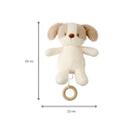 Nattou jucarie plus muzicala 25 cm 0m+ Teddy Dog Beige