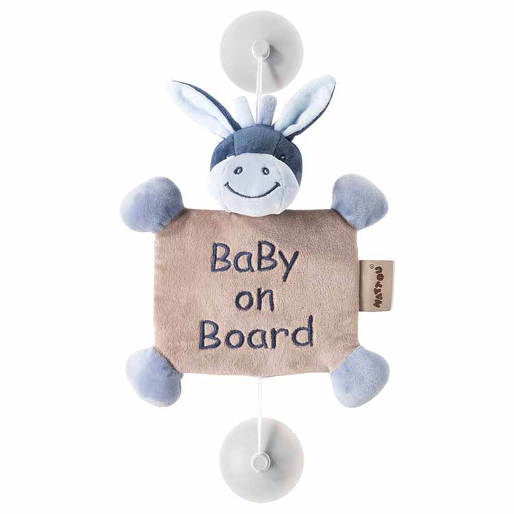 Nattou Plus Baby On Board cu ventuza  0m+ Alex & Bibou - magar Alex