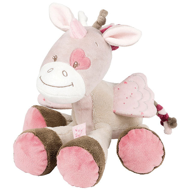 Nattou jucarie plus 34 cm pentru 0m+ Nina, Jade & Lili - unicornul Jade