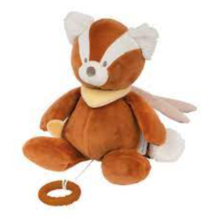 Nattou jucarie plus muzicala 30 cm 0m+, Boris & Jungo Panda Boris Imagine principală a produsului