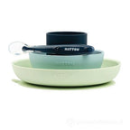 Nattou set masa 4 piese din silicon 4m+, Blue-Green 20600243 01