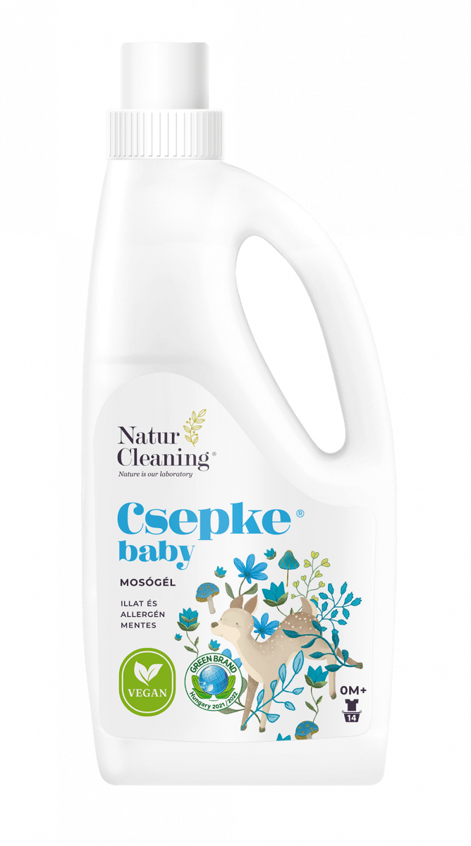 Natur Cleaning Csepke Baby gel spalare allergen-free 0m+ 1000 ml