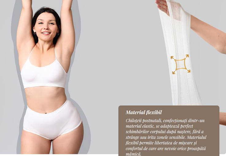 Neno Neno Panti chilot postnatal reutilizabil cu utilizare multipla 2 buc marime L