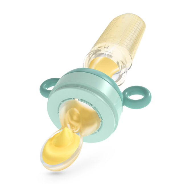 Neno recipient silicon pentru fructe si legume cu lingurita 6m+ Imagine principală a produsului