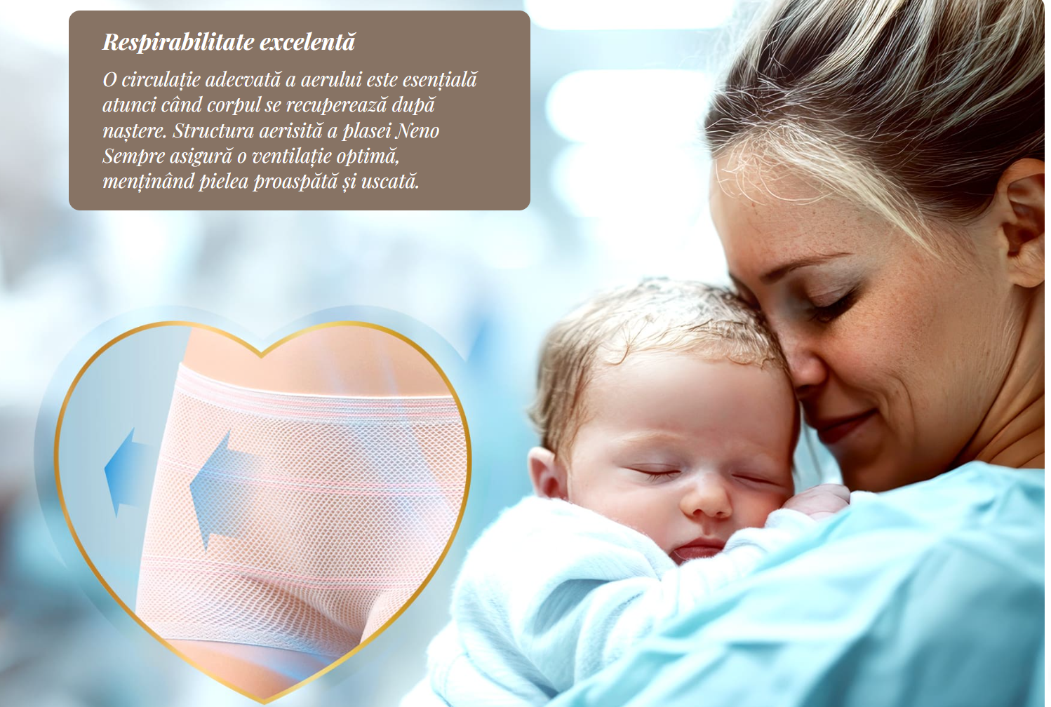 Neno Neno Sempre chilot postnatal reutilizabil cu utilizare multipla 2 buc marime L