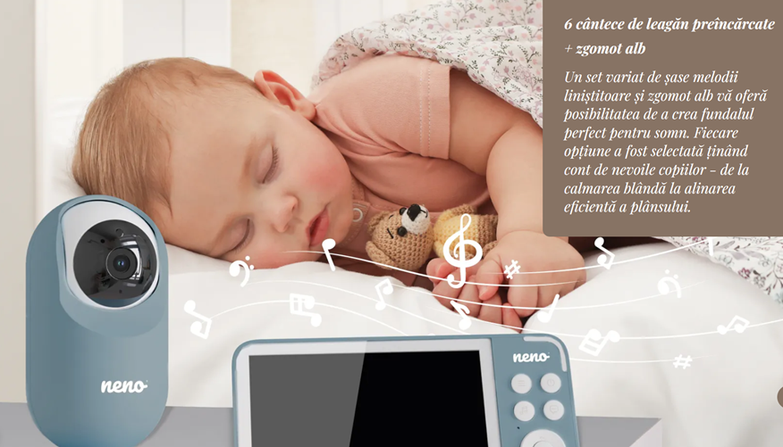 Neno Vedo Blue interfon digital pentru bebelusi cu receptor wireless