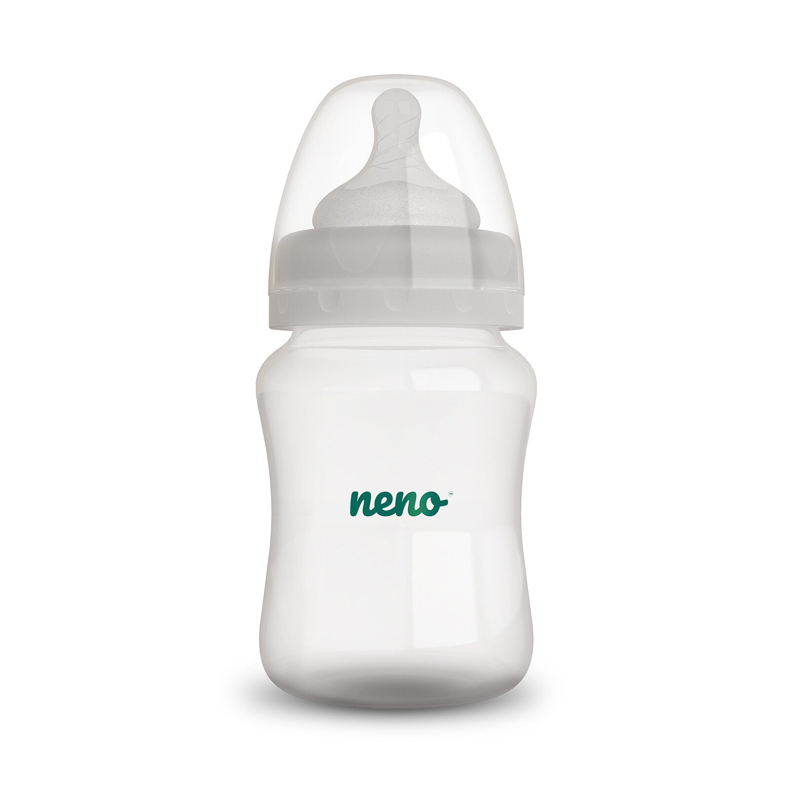 Neno biberon cu tetina silicon anti-colici, debit lent 0m+,150 ml 01