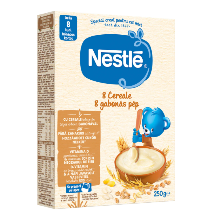Nestle 8 cereale, 8 luni+, 250 g