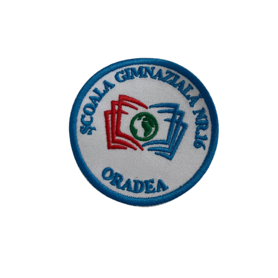 Uniforma emlema brodata pentru Scoala Gimnaziala Nr. 16 Oardea