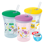 Nuk Action Cup cana de baut 230 ml pentru 12m+ Animals