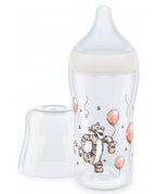 Nuk biberon Perfect Match cu tetina silicon si senzor de temperatura 260 ml 3m+ Tiger