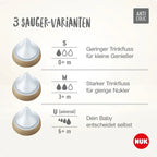 Nuk biberon Perfect Match cu tetina silicon 