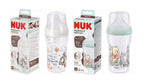 Nuk biberon Perfect Match cu tetina silicon M si senzor de temperatura 260 ml 3m+ Winnie-Tigru