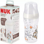 Nuk biberon Perfect Match cu tetina silicon M si senzor de temperatura 260 ml 3m+ Winnie-Tigru