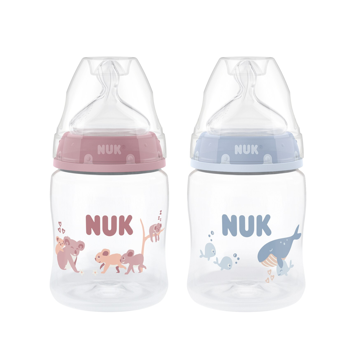 Nuk biberon PP 150 ml First Choice cu termocontrol si tetina silicon flux S 1/0m+