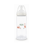 Nuk biberon PP 360 ml First Choice cu termocontrol si tetina silicon flux XL 6m+ Cangur
