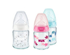 Nuk biberon sticla First Choice+ tetina silicon M si senzor temperatura 0-6 luni 120 ml