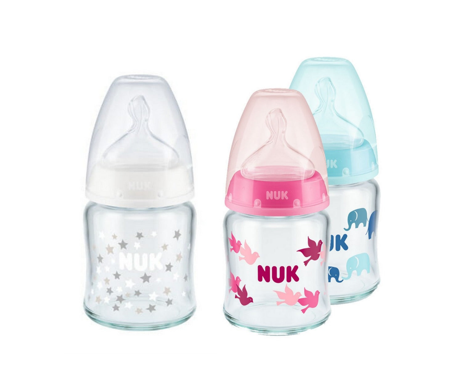 Nuk biberon sticla First Choice+ tetina silicon M si senzor temperatura 0-6 luni 120 ml