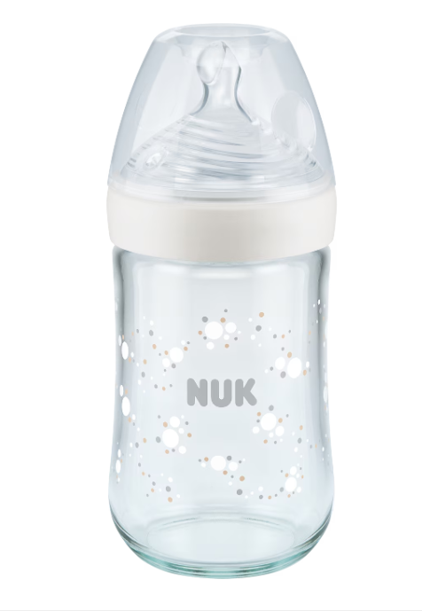 Nuk biberon sticla Nature Sense cu senzor de temperatura M/ 6-18 luni 240 ml